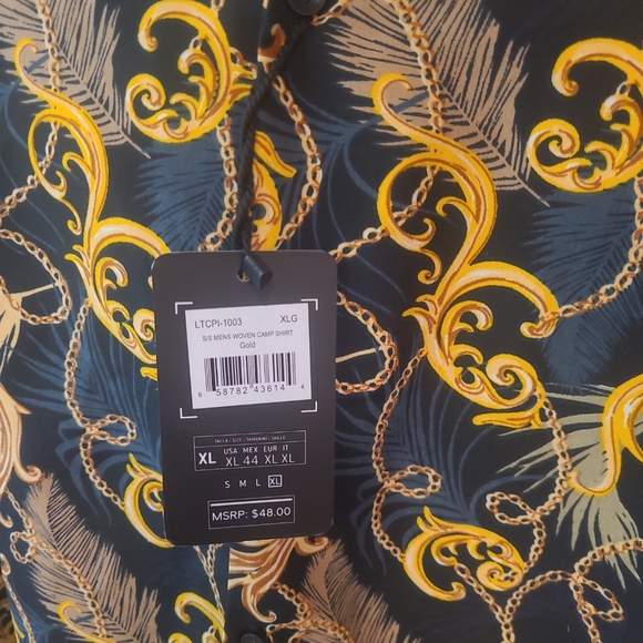 Level Ten Mens Button Down Short Sleeve Shirt Size XL - Picture 2 of 3